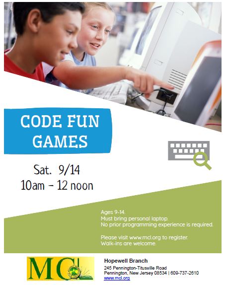 Free coding workshop