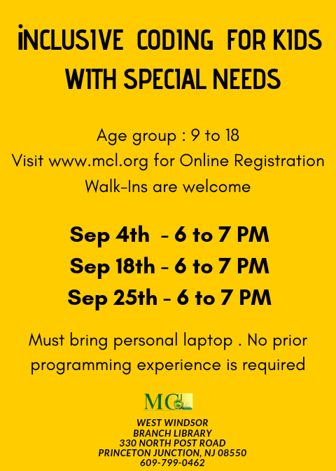 iNCLUSIVE CODING  FOR KIDS WITH SPECIAL NEEDS